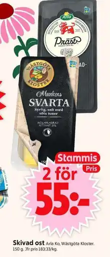 ICA Supermarket ARLA Skivad ost erbjuda