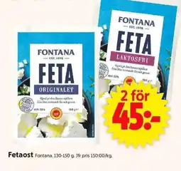 ICA Supermarket FONTANA Fetaost erbjuda