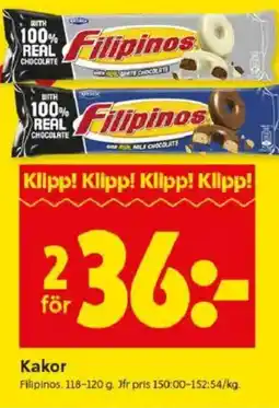 ICA Kvantum FILIPINOS Kakor erbjuda