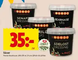 ICA Kvantum MANDO STEAKHOUSE Såser erbjuda