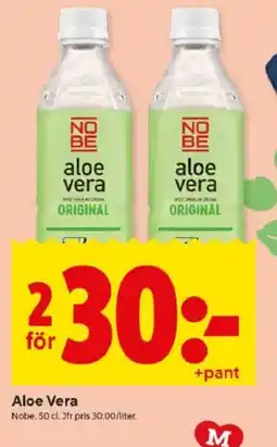 ICA Kvantum NOBE Aloe vera erbjuda