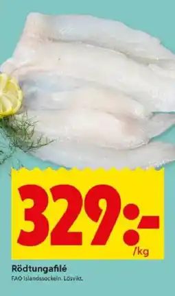 ICA Kvantum Rödtungafilé erbjuda