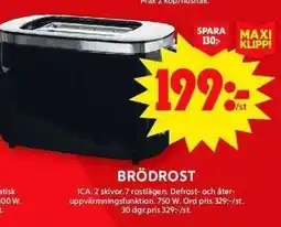 ICA Maxi Brödrost erbjuda