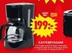 ICA Maxi Kaffebryggare erbjuda