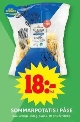 ICA Maxi ICA Sommarpotatis i påse erbjuda