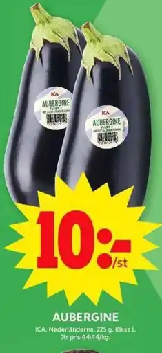 ICA Maxi ICA Aubergine erbjuda