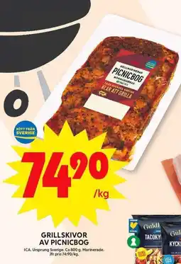 ICA Maxi ICA Grillskivor av picnicbog erbjuda
