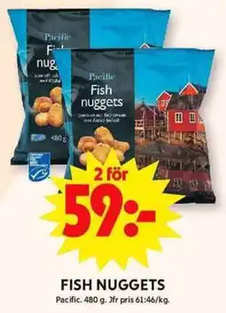 ICA Maxi PACIFIC Fish nuggets erbjuda