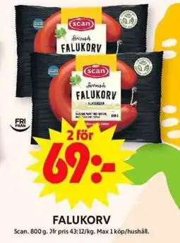 ICA Maxi SCAN Falukorv erbjuda
