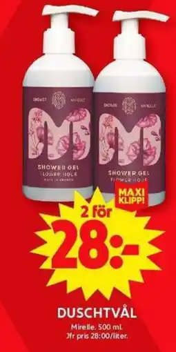 ICA Maxi MIRELLE Duschtvål erbjuda