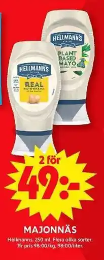 ICA Maxi HELLMANN'S Majonnäs erbjuda