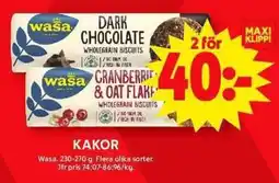 ICA Maxi WASA Kakor erbjuda