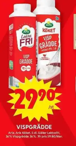 ICA Maxi ARLA Vispgrädde erbjuda