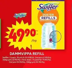 ICA Maxi SWIFFER Dammvippa refill erbjuda