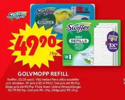 ICA Maxi SWIFFER Golvmopp refill erbjuda