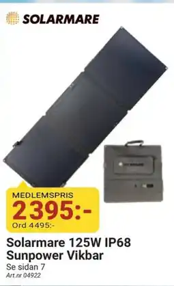 Erlandsons Brygga SOLARMARE Solarmare 125W IP68 Sunpower Vikbar erbjuda