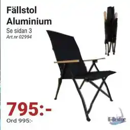 Erlandsons Brygga Fällstol Aluminium erbjuda