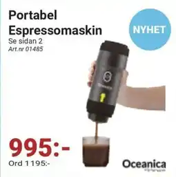 Erlandsons Brygga Portabel Espressomaskin erbjuda