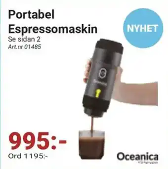 Erlandsons Brygga Portabel Espressomaskin erbjuda