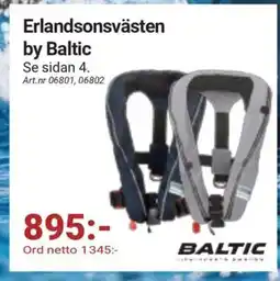 Erlandsons Brygga Erlandsonsvästen by Baltic Se sidan 4. Art.nr 06801, 06802 erbjuda