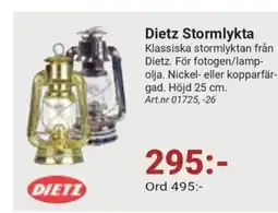 Erlandsons Brygga Dietz Stormlykta erbjuda