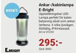 Erlandsons Brygga Ankar-/kabinlampa E-Bright erbjuda