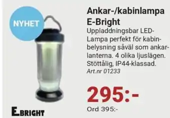 Erlandsons Brygga Ankar-/kabinlampa E-Bright erbjuda