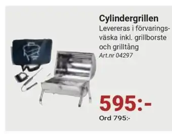 Erlandsons Brygga Cylindergrillen erbjuda