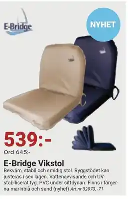 Erlandsons Brygga E-Bridge Vikstol erbjuda