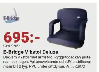 Erlandsons Brygga E-Bridge Vikstol Deluxe erbjuda