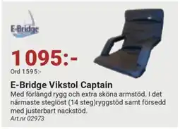 Erlandsons Brygga E-Bridge Vikstol Captain erbjuda