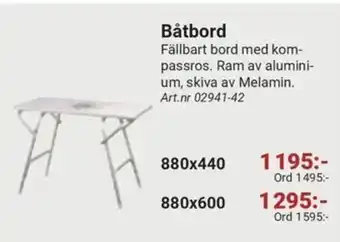 Erlandsons Brygga Båtbord erbjuda