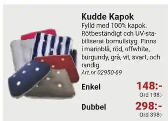 Erlandsons Brygga Kudde Kapok erbjuda