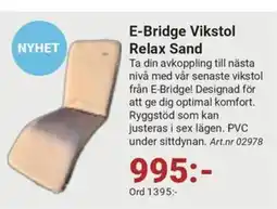 Erlandsons Brygga E-Bridge Vikstol Relax Sand erbjuda