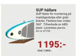 Erlandsons Brygga SUP hållare erbjuda
