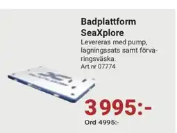 Erlandsons Brygga Badplattform SeaXplore erbjuda