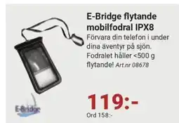 Erlandsons Brygga E-Bridge flytande mobilfodral IPX8 erbjuda