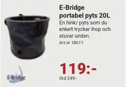 Erlandsons Brygga E-Bridge portabel pyts 20L erbjuda