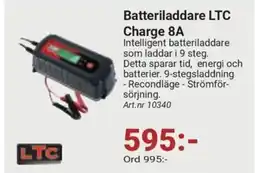 Erlandsons Brygga Batteriladdare LTC Charge 8A erbjuda