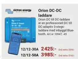 Erlandsons Brygga Victron energy orion dc-dc laddare erbjuda