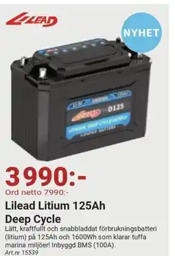 Erlandsons Brygga Lilead Litium 125Ah Deep Cycle erbjuda