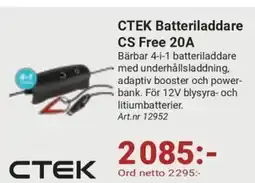 Erlandsons Brygga CTEK Batteriladdare CS Free 20A erbjuda
