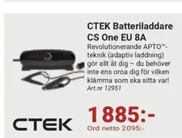 Erlandsons Brygga CTEK Batteriladdare CS One EU 8A erbjuda
