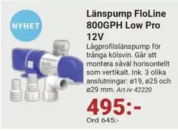 Erlandsons Brygga Länspump FloLine 800GPH Low Pro 12V erbjuda