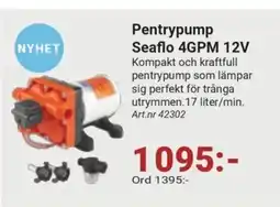 Erlandsons Brygga Pentrypump Seaflo 4GPM 12V erbjuda