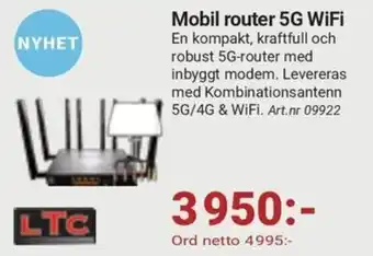 Erlandsons Brygga Mobil router 5G WiFi erbjuda