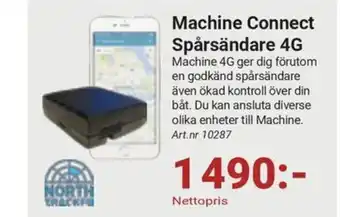 Erlandsons Brygga Machine Connect Spårsändare 4G erbjuda