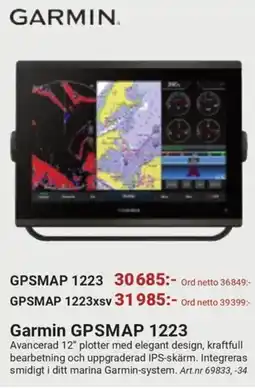 Erlandsons Brygga Garmin GPSMAP 1223 erbjuda