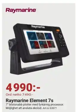 Erlandsons Brygga Raymarine Element 7s erbjuda