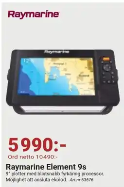 Erlandsons Brygga Raymarine Element 9s erbjuda